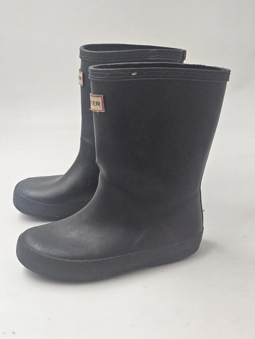 Hunter Original Kids Waterproof Black Rain Boots Toddler US 9 UK 8 EU 25 Pull On
